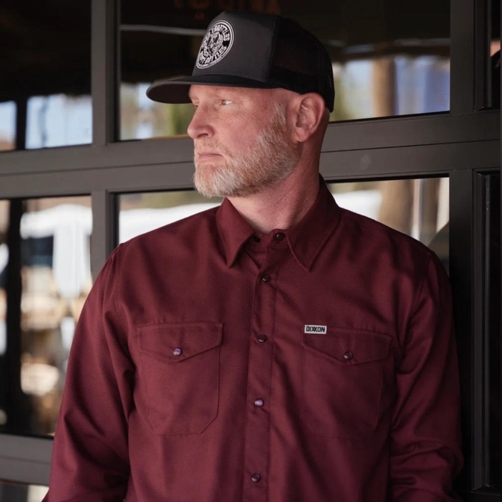 DIXXON BORDEAUX Red Flannel XL